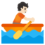 ROWBOAT emoji with light skin tone skin tone