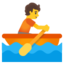 ROWBOAT emoji in Google's design style - Unicode 1F6A3