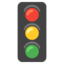 VERTICAL TRAFFIC LIGHT emoji in Google's design style - Unicode 1F6A6