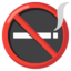 NO SMOKING SYMBOL emoji in Google's design style - Unicode 1F6AD