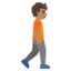 PERSON WALKING FACING RIGHT emoji with medium skin tone skin tone