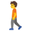 PEDESTRIAN emoji in Google's design style - Unicode 1F6B6