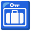 LEFT LUGGAGE emoji in Google's design style - Unicode 1F6C5