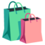 SHOPPING BAGS emoji in Google's design style - Unicode 1F6CD-FE0F