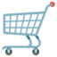 SHOPPING TROLLEY emoji in Google's design style - Unicode 1F6D2