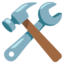 HAMMER AND WRENCH emoji in Google's design style - Unicode 1F6E0-FE0F