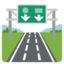 MOTORWAY emoji in Google's design style - Unicode 1F6E3-FE0F