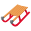 SLED emoji in Google's design style - Unicode 1F6F7