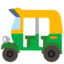 AUTO RICKSHAW emoji in Google's design style - Unicode 1F6FA