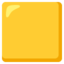 LARGE YELLOW SQUARE emoji in Google's design style - Unicode 1F7E8