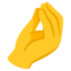 PINCHED FINGERS emoji in Google's design style - Unicode 1F90C