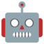 ROBOT FACE emoji in Google's design style - Unicode 1F916