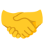 HANDSHAKE emoji in Google's design style - Unicode 1F91D