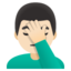 MAN FACEPALMING emoji with light skin tone skin tone