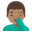 MAN FACEPALMING emoji with medium skin tone skin tone