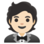 PERSON IN TUXEDO emoji with light skin tone skin tone