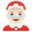 MOTHER CHRISTMAS emoji with light skin tone skin tone