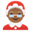 MOTHER CHRISTMAS emoji with medium-dark skin tone skin tone