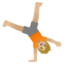 PERSON DOING CARTWHEEL emoji with medium-light skin tone skin tone