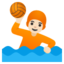 WATER POLO emoji with light skin tone skin tone