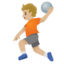 HANDBALL emoji with medium-light skin tone skin tone