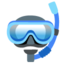 DIVING MASK emoji in Google's design style - Unicode 1F93F