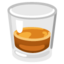 TUMBLER GLASS emoji in Google's design style - Unicode 1F943