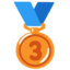 THIRD PLACE MEDAL emoji in Google's design style - Unicode 1F949