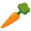 CARROT emoji in Google's design style - Unicode 1F955