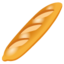 BAGUETTE BREAD emoji in Google's design style - Unicode 1F956