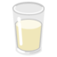 GLASS OF MILK emoji in Google's design style - Unicode 1F95B