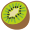 KIWIFRUIT emoji in Google's design style - Unicode 1F95D