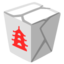 TAKEOUT BOX emoji in Google's design style - Unicode 1F961