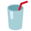 CUP WITH STRAW emoji in Google's design style - Unicode 1F964