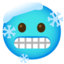 FREEZING FACE emoji in Google's design style - Unicode 1F976