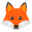 FOX FACE emoji in Google's design style - Unicode 1F98A