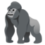 GORILLA emoji in Google's design style - Unicode 1F98D