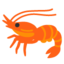 SHRIMP emoji in Google's design style - Unicode 1F990