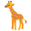 GIRAFFE FACE emoji in Google's design style - Unicode 1F992