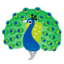 PEACOCK emoji in Google's design style - Unicode 1F99A