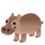 HIPPOPOTAMUS emoji in Google's design style - Unicode 1F99B