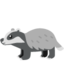 BADGER emoji in Google's design style - Unicode 1F9A1