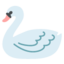 SWAN emoji in Google's design style - Unicode 1F9A2