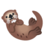 OTTER emoji in Google's design style - Unicode 1F9A6