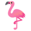 FLAMINGO emoji in Google's design style - Unicode 1F9A9