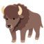 BISON emoji in Google's design style - Unicode 1F9AC