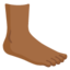 FOOT emoji with medium-dark skin tone skin tone