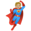 SUPERHERO emoji with medium-light skin tone skin tone