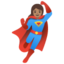 WOMAN SUPERHERO emoji with medium skin tone skin tone