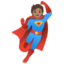 SUPERHERO emoji with medium skin tone skin tone